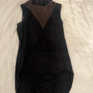 Black Sleeveless Leotard